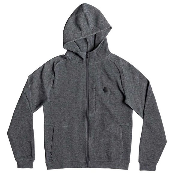 Quiksilver Adapt Travel Hoodie Full Zip Gray Snowboard Ski Small Medium - Picture 2 of 16